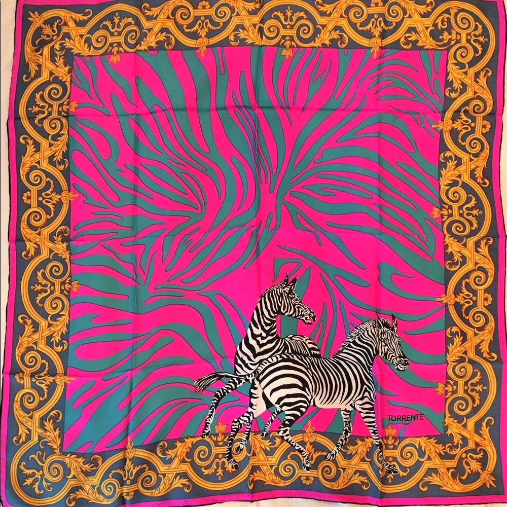 TORRENTE Paris High Fashion Silk Scarf